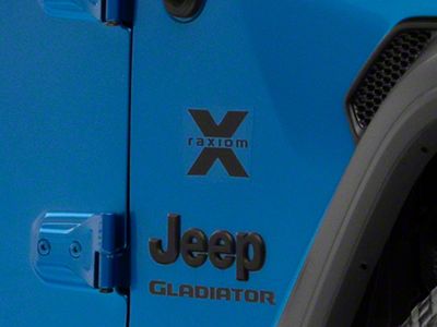 SEC10 Raxiom Fender Decal; Black (Universal; Some Adaptation May Be Required)