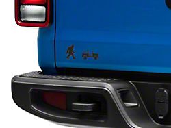SEC10 Sasquach and Vehicle Silhouette Decal; Gloss Black (Universal; Some Adaptation May Be Required)
