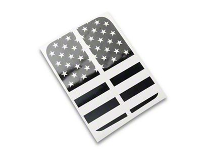 SEC10 Small Rear Window Decal; Gloss Black (20-25 Jeep Gladiator JT)