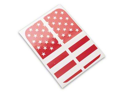 SEC10 Small Rear Window Decal; Red (20-25 Jeep Gladiator JT)