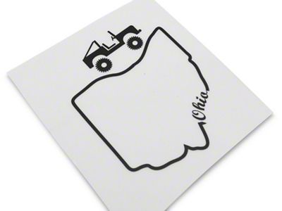SEC10 State Silhouette Decal; Ohio (Universal; Some Adaptation May Be Required)