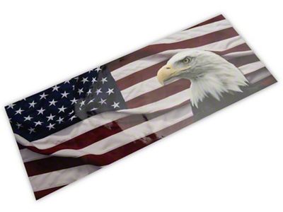 SEC10 Tailgate Graphic; Flag Eagle (20-25 Jeep Gladiator JT)