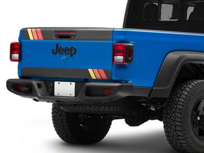SEC10 Tailgate Hash Mark; Retro (20-25 Jeep Gladiator JT)