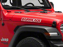 SEC10 Barricade Outline Decal; White (Universal; Some Adaptation May Be Required)