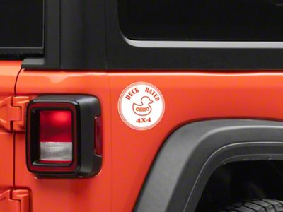 Mopar Licensed by SEC10 Duck Rated Decal; White (Universal; Some Adaptation May Be Required)