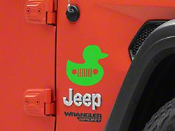 Mopar Licensed by SEC10 Duck Silhouette Decal; Lime Green (Universal; Some Adaptation May Be Required)