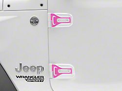SEC10 Hinge Accent Decal; Pink (18-25 Jeep Wrangler JL)