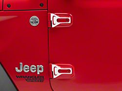 SEC10 Hinge Accent Decal; White (18-25 Jeep Wrangler JL)