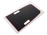 SEC10 Hood Decal; Carbon Black and Red (18-25 Jeep Wrangler JL Rubicon)