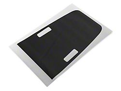 SEC10 Hood Decal; Matte Black (18-26 Jeep Wrangler JL Rubicon)