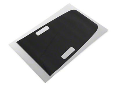 SEC10 Hood Decal; Matte Black (18-25 Jeep Wrangler JL Rubicon)