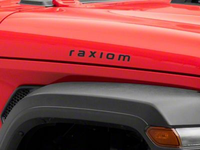 SEC10 Raxiom Hood Decal; Black (Universal; Some Adaptation May Be Required)