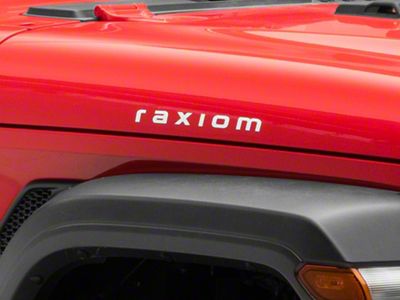 SEC10 Raxiom Hood Decal; White (Universal; Some Adaptation May Be Required)