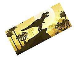 SEC10 Rear Window Printed Decal; Autumn T-Rex (07-18 Jeep Wrangler JK)