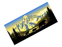 SEC10 Rear Window Printed Decal; Multi Bear (07-18 Jeep Wrangler JK)
