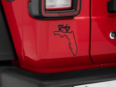 SEC10 State Silhouette Decal; Florida (Universal; Some Adaptation May Be Required)