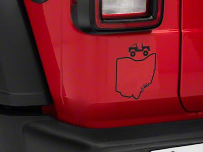 SEC10 State Silhouette Decal; Ohio (Universal; Some Adaptation May Be Required)