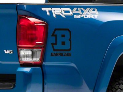 SEC10 Barricade B-Block Decal; Black (Universal; Some Adaptation May Be Required)