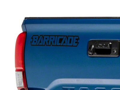 SEC10 Barricade Outline Decal; Black (Universal; Some Adaptation May Be Required)