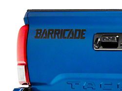 SEC10 Barricade Standard Decal; Black (Universal; Some Adaptation May Be Required)