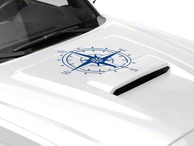 SEC10 Compass Decal; Blue (05-25 Tacoma)