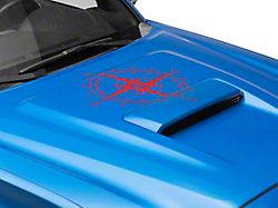 SEC10 Compass Decal; Red (05-26 Tacoma)