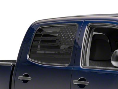 SEC10 Distressed Flag Quarter Window Decal (13-15 Tacoma)