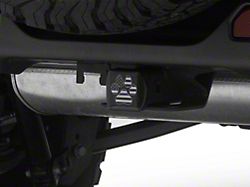 SEC10 Dog Paw Hitch Cover Decal; Thin Blue (Universal; Some Adaptation May Be Required)