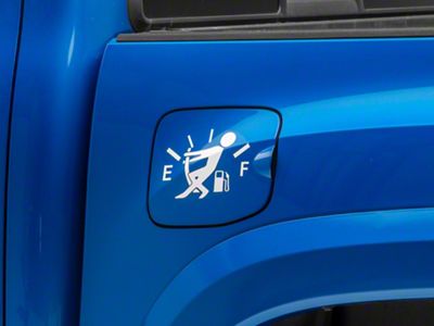 SEC10 Gas Guy Decal; White (Universal; Some Adaptation May Be Required)