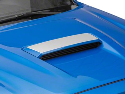 SEC10 Hood Scoop Accent Decal; Silver (16-23 Tacoma)