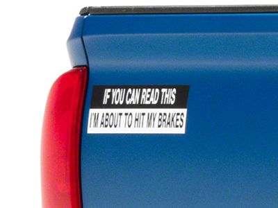 SEC10 If You Can Read This Novelty Decal (Universal; Some Adaptation May Be Required)