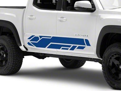 SEC10 Lower Side Graphic; Blue (05-25 Tacoma)