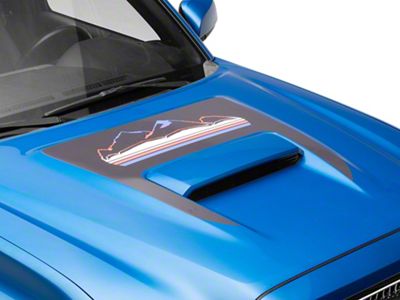 SEC10 Mountain Hood Decal; Red, White and Blue (16-23 Tacoma)