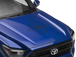 SEC10 Pirate Compass Hood Decal; Matte Black (Universal; Some Adaptation May Be Required)
