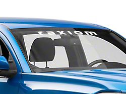 SEC10 Raxiom Windshield Decal; White (Universal; Some Adaptation May Be Required)