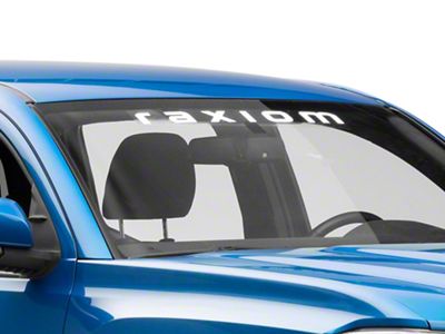 SEC10 Raxiom Windshield Decal; White (Universal; Some Adaptation May Be Required)
