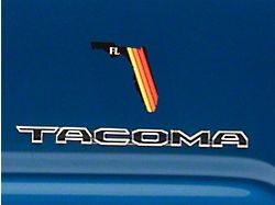 SEC10 State Retro Stripe Printed Decal; Florida (Universal; Some Adaptation May Be Required)