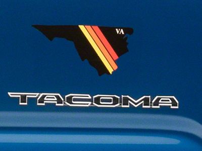 SEC10 State Retro Stripe Decal; Virginia (Universal; Some Adaptation May Be Required)