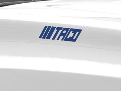 SEC10 TACO Novelty Decal; Blue (05-25 Tacoma)