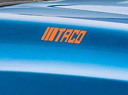SEC10 TACO Novelty Decal; Orange (05-25 Tacoma)