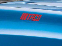 SEC10 TACO Novelty Decal; Red (05-26 Tacoma)