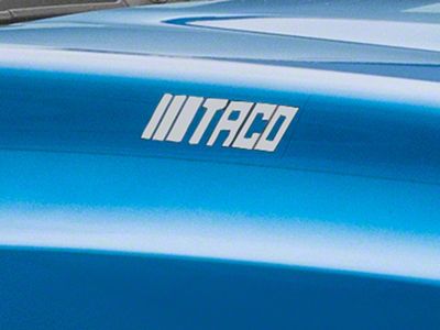 SEC10 TACO Novelty Decal; White (05-25 Tacoma)