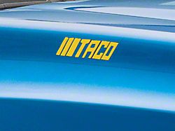 SEC10 TACO Novelty Decal; Yellow (05-25 Tacoma)