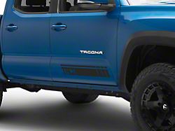 SEC10 TACO Rocker Decal; Matte Black (05-25 Tacoma)