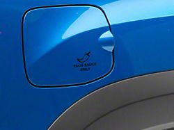 SEC10 TACO Sauce Only Fuel Door Decal; Gloss Black (05-25 Tacoma)