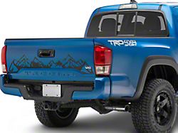 SEC10 Tailgate Mountain Decal; Gloss Black (16-23 Tacoma)