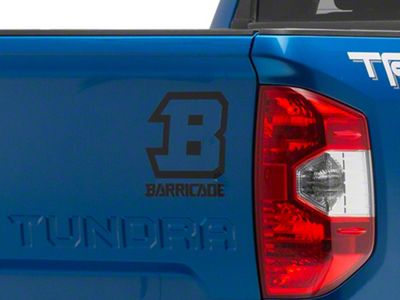 SEC10 Barricade B-Block Decal; Black (Universal; Some Adaptation May Be Required)