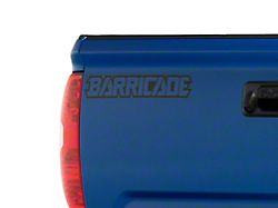 SEC10 Barricade Outline Decal; Black (Universal; Some Adaptation May Be Required)