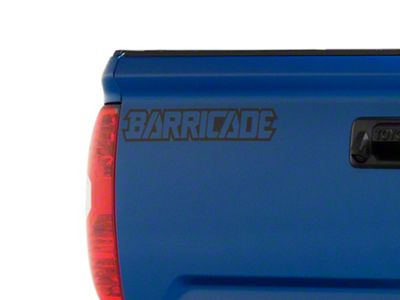 SEC10 Barricade Outline Decal; Black (Universal; Some Adaptation May Be Required)