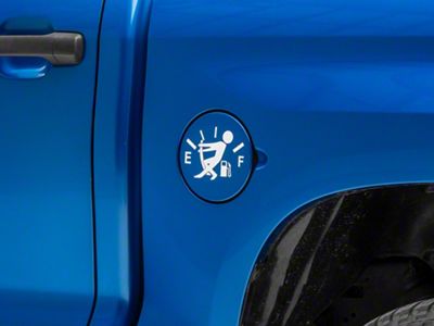 SEC10 Gas Guy Decal; White (Universal; Some Adaptation May Be Required)